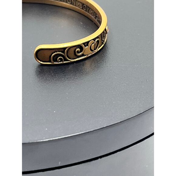 Alex and Ani Because I Love You Love Love Rafaelian Rose Gold Cuff Bracelet - Picture 8 of 10